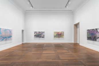Contemporary art exhibition Charles Gaines Ciphering African Acacias and Supreme Court Decisions at Hauser  Wirth Paris France