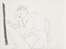 Celia Adjusting Her Eyelash G.837 by David Hockney contemporary artwork Print