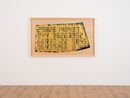 Counter Painting on Chinese dress - Gold by Tatsuo Miyajima contemporary artwork Painting