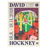 Kunsthalle Helsinki Exhibition poster by David Hockney contemporary artwork print