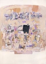 Sans titre diptych by Sarah Grilo contemporary artwork works on paper