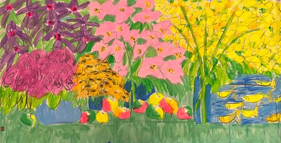 Harmony in Spring by Walasse Ting contemporary artwork Painting