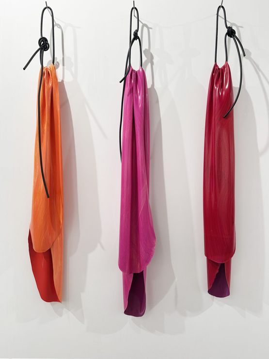 Pyrrole Orange Magenta Crimson by Helen Calder contemporary artwork Painting