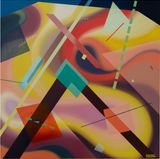 When you fall into the eye of eternity youll witness the entire future history of your universeunfold by Annamieke Engelbrecht contemporary artwork painting
