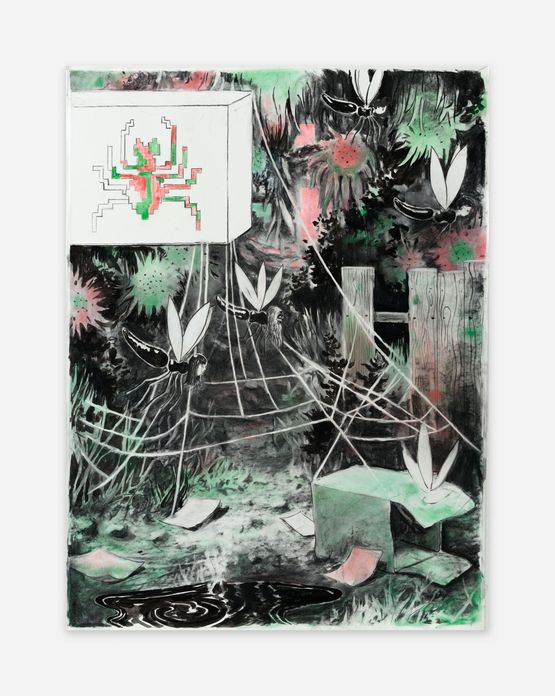 Spinnenstrasse by Tilo Baumgartel contemporary artwork Works on Paper