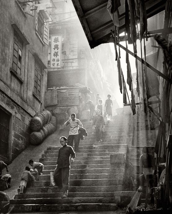 Steps in Light and Shade Hong Kong by Fan Ho contemporary artwork Photography
