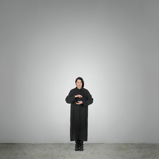 Holding Emptiness B from the series With Eyes Closed I See Happiness by Marina Abramovic contemporary artwork Photography