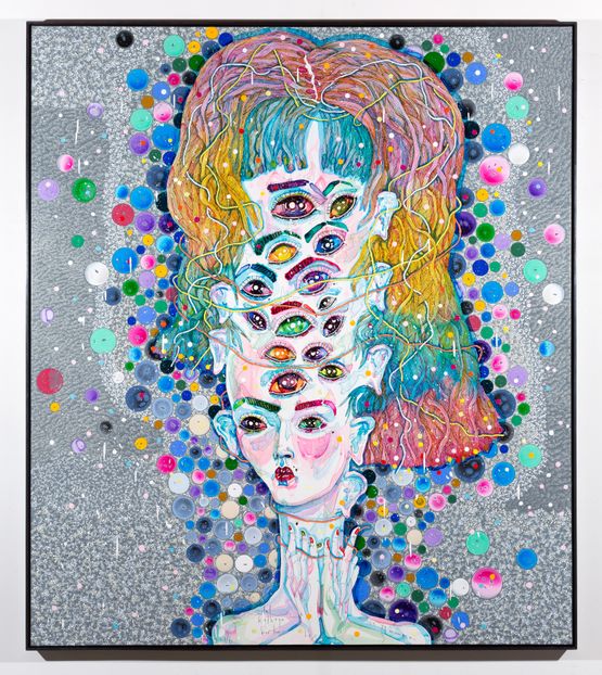 see ya mumma by Del Kathryn Barton contemporary artwork Painting