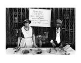 A Man and Woman at an Outdoor Bake Sale Harlem NY by Dawoud Bey contemporary artwork photography sculpture