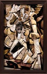 Superficies Nude Descending Staircase by Vik Muniz contemporary artwork print