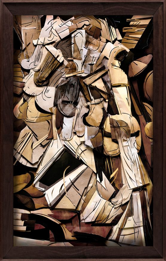 Superficies Nude Descending Staircase by Vik Muniz contemporary artwork Print