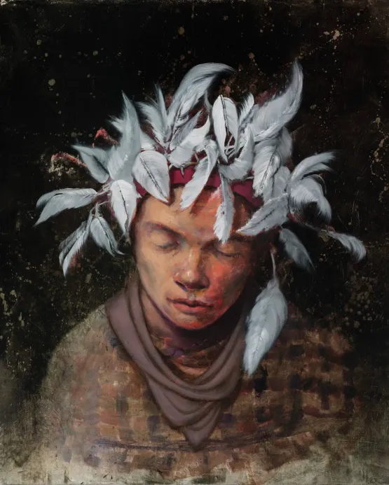trug lhres by Jonas Burgert contemporary artwork Painting