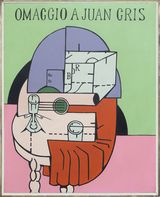 Hommage a Juan Gris by Valerio Adami contemporary artwork painting