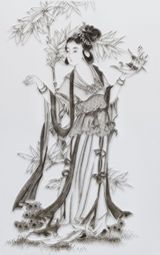 Imitating Lady by Qiu Ying Ming Dynasty by Chen Chun-Hao contemporary artwork mixed media sculpture