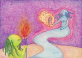 I meet her at a place we always go to a drawing journal 98 by Geraldine Lim contemporary artwork works on paper
