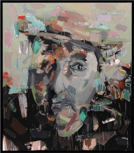 Pablo Neruda Punto by Esref Yldrm contemporary artwork Painting