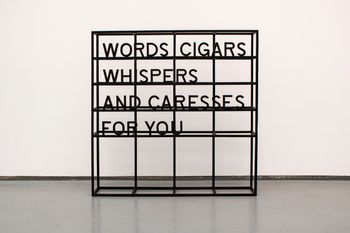 WORDS CIGARS WHISPERS AND CARESSES FOR YOU by Joel Andrianomearisoa contemporary artwork sculpture