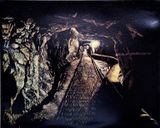 Tunnel or Rocket by Maryanto contemporary artwork works on paper mixed media