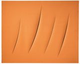 Concetto Spaziale Attese Spatial Concept Waiting by Lucio Fontana contemporary artwork painting
