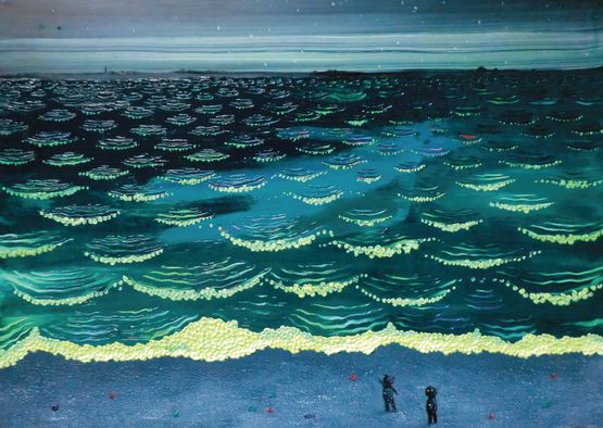 Night Sea by Eguchi Ayane contemporary artwork Painting