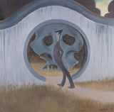 Untitled moondoor by Wang Xingwei contemporary artwork painting