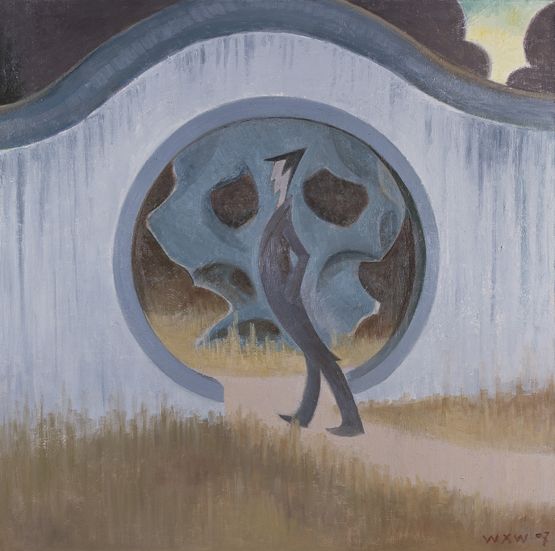 Untitled moondoor by Wang Xingwei contemporary artwork Painting
