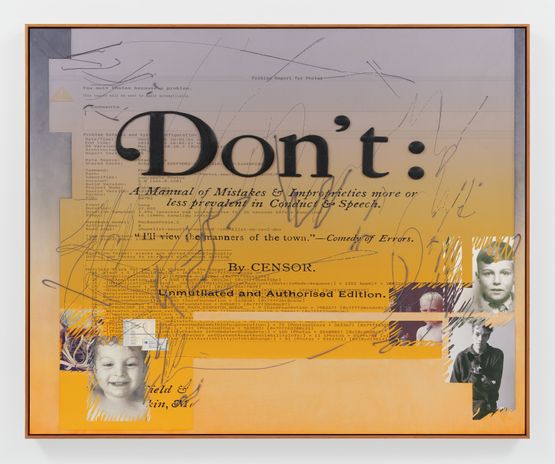 Dos and Donts - Dont A Manual of Mistakes by Camille Henrot contemporary artwork Painting