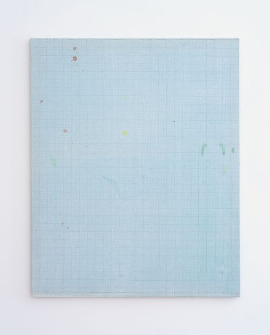 Endnote oblique pink blue by Ian Kiaer contemporary artwork Painting