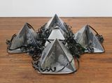 Untitled X Floor Piece by Gretchen Bender contemporary artwork sculpture