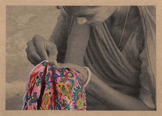 Embroiderers 3 by Aoyama Satoru contemporary artwork Mixed Media
