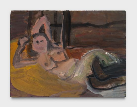Nude with black stockings II by Janice Nowinski contemporary artwork Painting