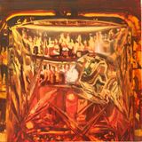 Airport Bar by Yifan Jiang contemporary artwork painting