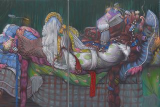 Contemporary art exhibition Bea Scaccia Groomed at Gagosian Park 75 New York United States