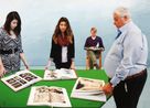 Reading in the Studio by David Hockney contemporary artwork Print