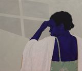 The Last Night 2 by Stacey Gillian Abe contemporary artwork painting textile