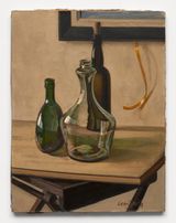 Untitled Still Life with Three Wine Bottles by Hughie Lee-Smith contemporary artwork painting