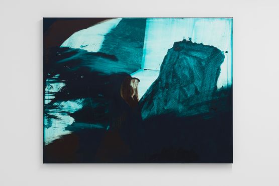 untitled Phthaloturkis by Daniel Lergon contemporary artwork Painting