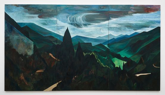 Mountain After Mountain by Xiao Jiang contemporary artwork Painting