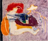 Two and one with a hat III by Tim Leimbach contemporary artwork painting