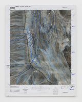 Death Valley Water Map Mormon Point by Oscar Tuazon contemporary artwork mixed media