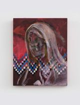Ornamental Patterns And Classical Bust by Zhou Yilun contemporary artwork painting