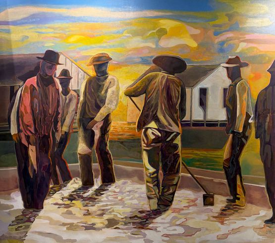Manongs of Pajaro Valley 010 by Dominic Mangila contemporary artwork Painting