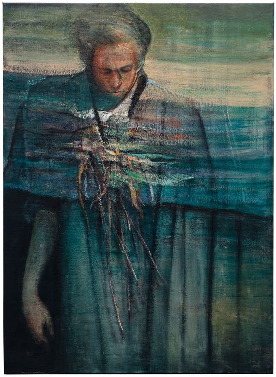 The Double by Nikos Aslanidis contemporary artwork Painting