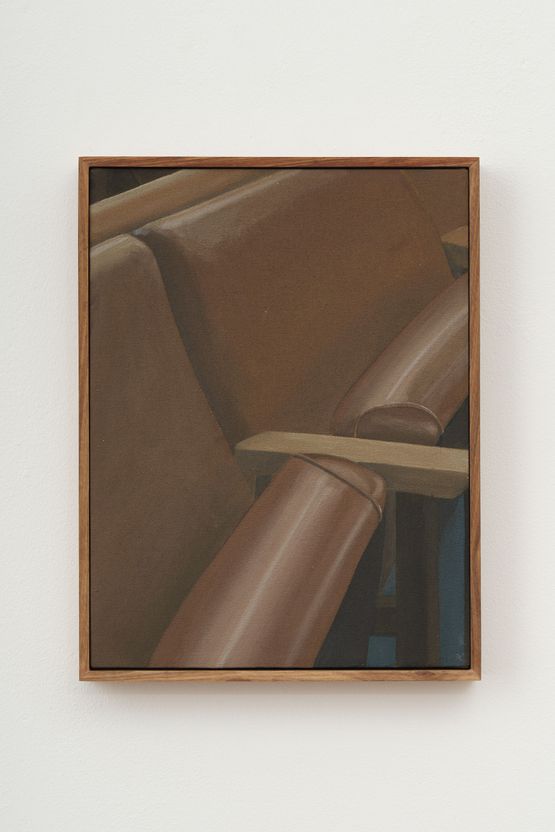 Folding Chairs in The Shul by Guy Simpson contemporary artwork Painting