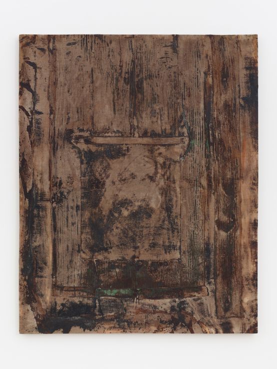 Untitled wooden opening Lanzarote by Heidi Bucher contemporary artwork Painting