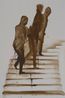 Shit Mom Ascending a Staircase Motion Study by Tala Madani contemporary artwork Painting