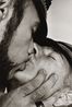 Jay and Fernando Two Men in Leather Kissing by Peter Hujar contemporary artwork Photography