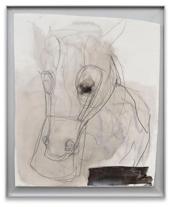 Horse by Anne Imhof contemporary artwork Painting