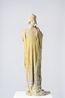 Woman with robe and pink ribbon by Linda Marrinon contemporary artwork Sculpture