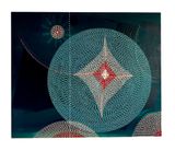 It hit so hard in the middle of my chest I could see the cracks in the ceiling above my breast by Radhika Khimji contemporary artwork painting